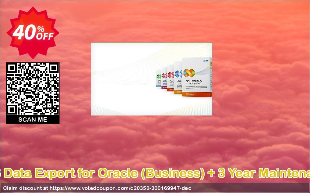 EMS Data Export for Oracle, Business + 3 Year Maintenance Coupon, discount Coupon code EMS Data Export for Oracle (Business) + 3 Year Maintenance. Promotion: EMS Data Export for Oracle (Business) + 3 Year Maintenance Exclusive offer 