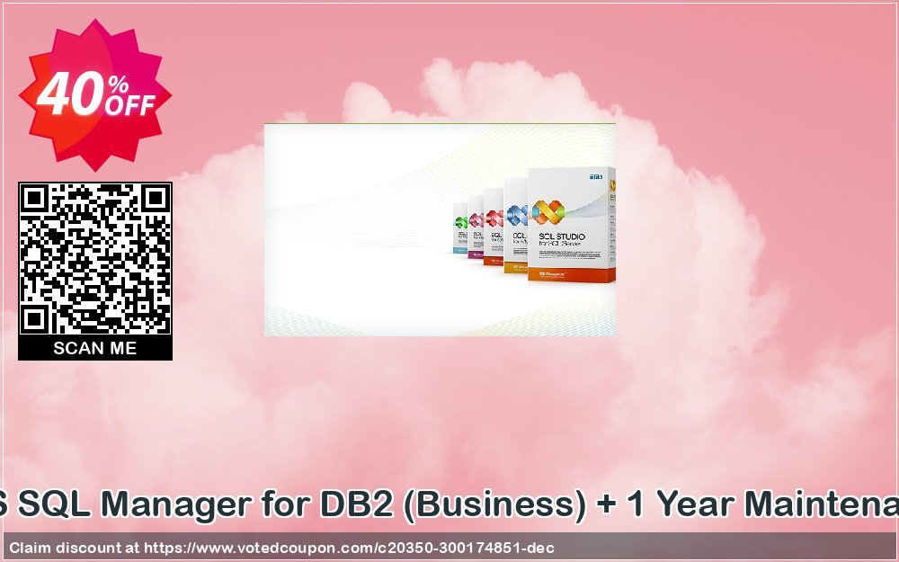 EMS SQL Manager for DB2, Business + Yearly Maintenance Coupon, discount Coupon code EMS SQL Manager for DB2 (Business) + 1 Year Maintenance. Promotion: EMS SQL Manager for DB2 (Business) + 1 Year Maintenance Exclusive offer 