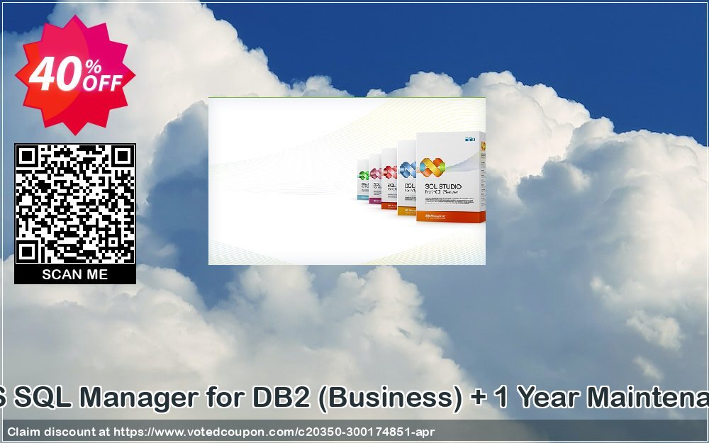 EMS SQL Manager for DB2, Business + Yearly Maintenance Coupon, discount Coupon code EMS SQL Manager for DB2 (Business) + 1 Year Maintenance. Promotion: EMS SQL Manager for DB2 (Business) + 1 Year Maintenance Exclusive offer 