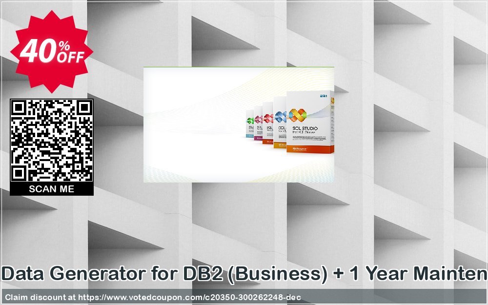 EMS Data Generator for DB2, Business + Yearly Maintenance Coupon, discount Coupon code EMS Data Generator for DB2 (Business) + 1 Year Maintenance. Promotion: EMS Data Generator for DB2 (Business) + 1 Year Maintenance Exclusive offer 