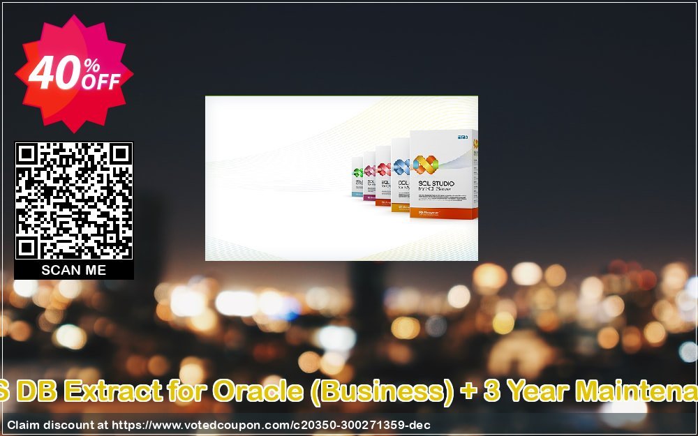 EMS DB Extract for Oracle, Business + 3 Year Maintenance voted-on promotion codes
