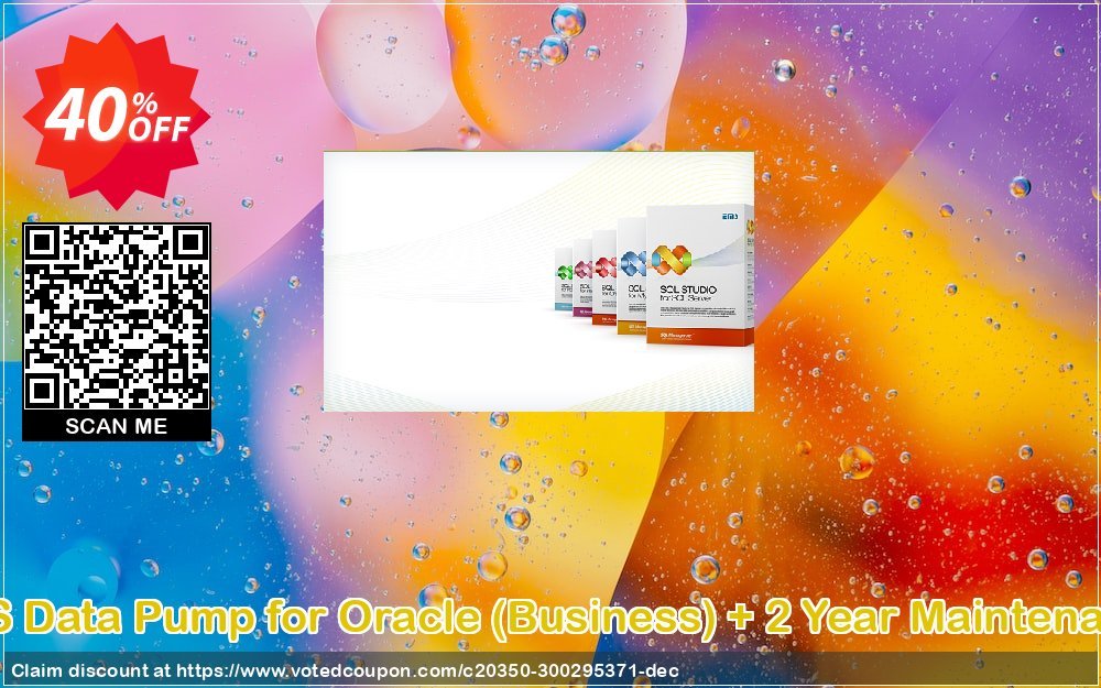 EMS Data Pump for Oracle, Business + 2 Year Maintenance Coupon, discount Coupon code EMS Data Pump for Oracle (Business) + 2 Year Maintenance. Promotion: EMS Data Pump for Oracle (Business) + 2 Year Maintenance Exclusive offer 