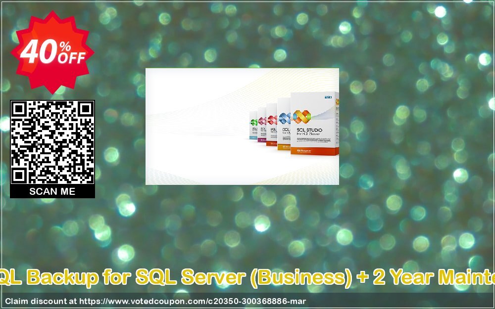 EMS SQL Backup for SQL Server, Business + 2 Year Maintenance Coupon, discount Coupon code EMS SQL Backup for SQL Server (Business) + 2 Year Maintenance. Promotion: EMS SQL Backup for SQL Server (Business) + 2 Year Maintenance Exclusive offer 