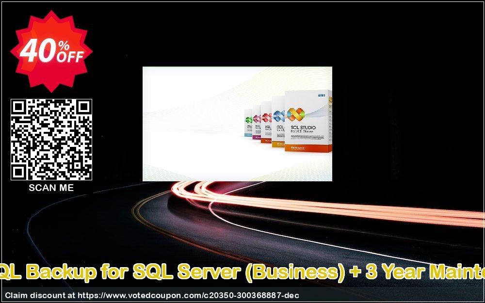 EMS SQL Backup for SQL Server, Business + 3 Year Maintenance Coupon, discount Coupon code EMS SQL Backup for SQL Server (Business) + 3 Year Maintenance. Promotion: EMS SQL Backup for SQL Server (Business) + 3 Year Maintenance Exclusive offer 