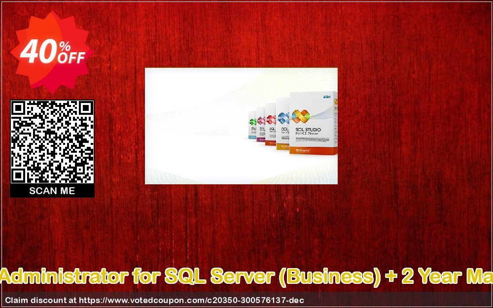 EMS SQL Administrator for SQL Server, Business + 2 Year Maintenance Coupon Code Apr 2024, 40% OFF - VotedCoupon