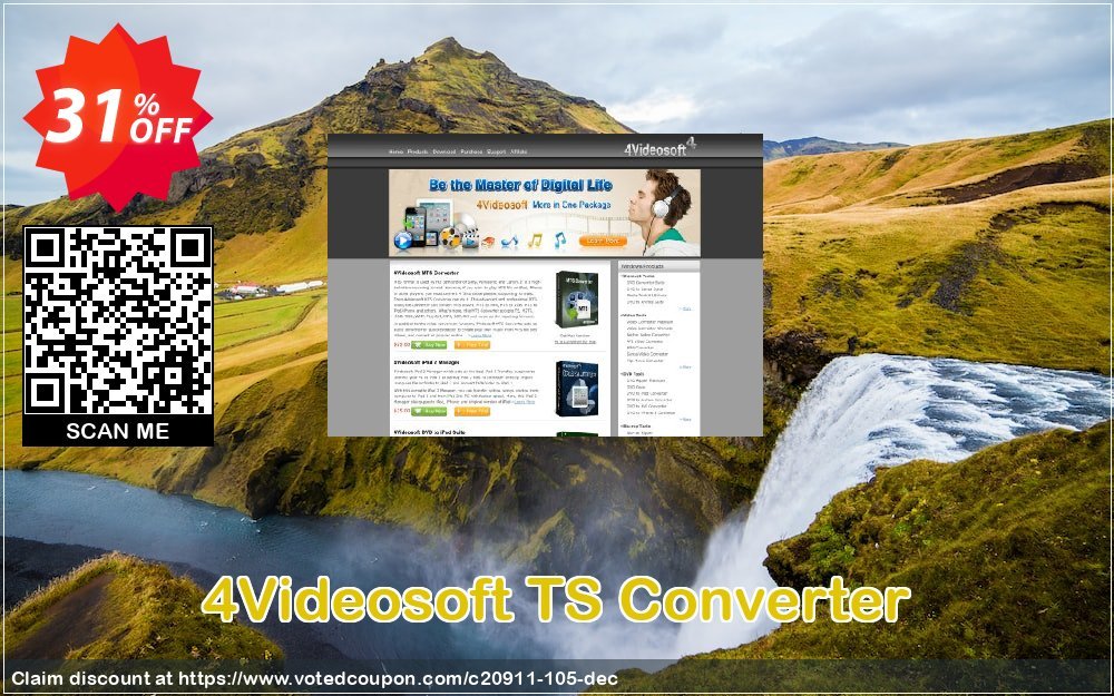 4Videosoft TS Converter Coupon, discount 4Videosoft coupon (20911). Promotion: 