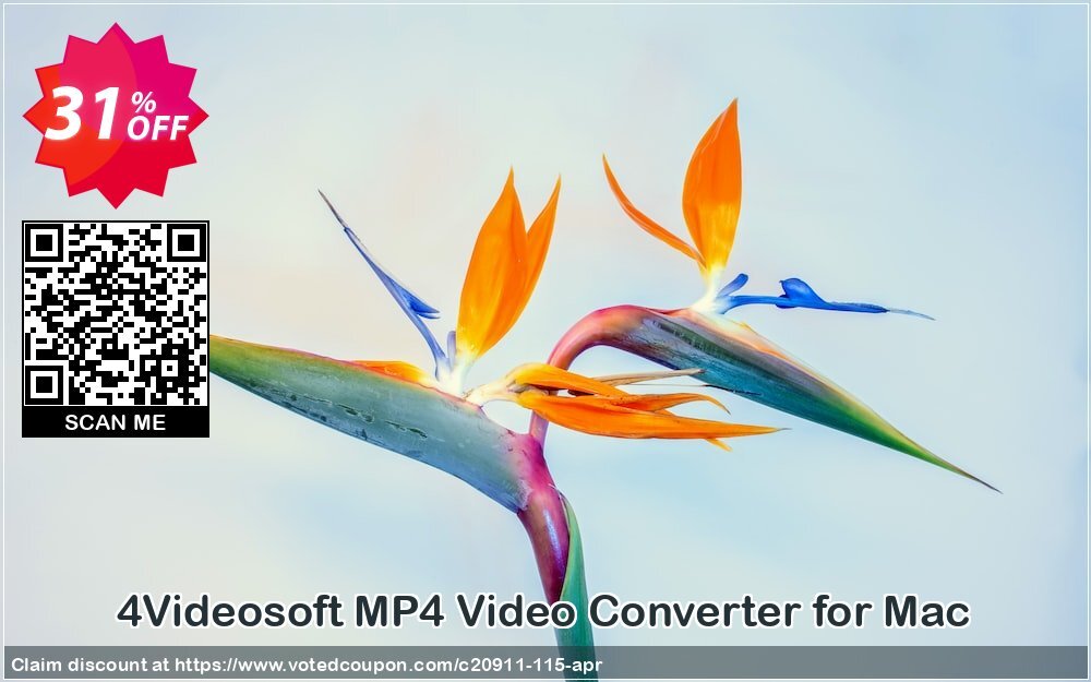 4Videosoft MP4 Video Converter for MAC Coupon Code Apr 2024, 31% OFF - VotedCoupon