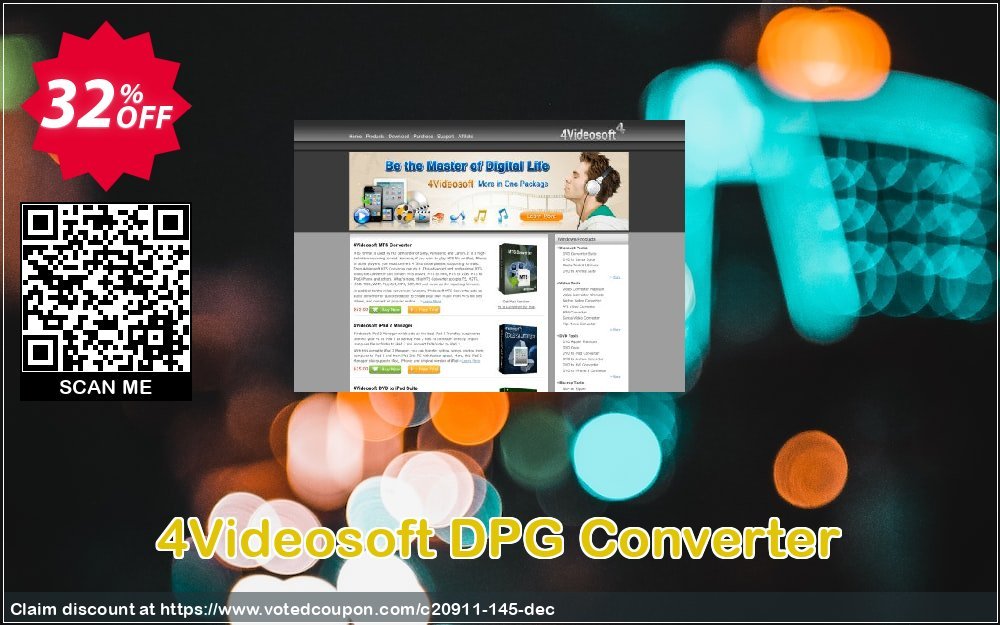 4Videosoft DPG Converter Coupon, discount 4Videosoft coupon (20911). Promotion: 