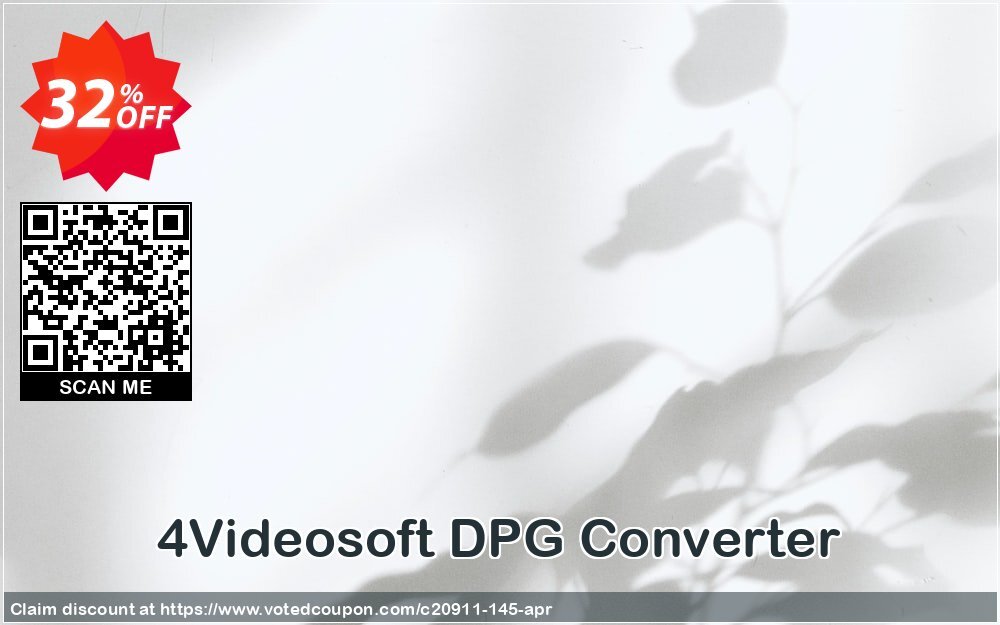 4Videosoft DPG Converter Coupon, discount 4Videosoft coupon (20911). Promotion: 