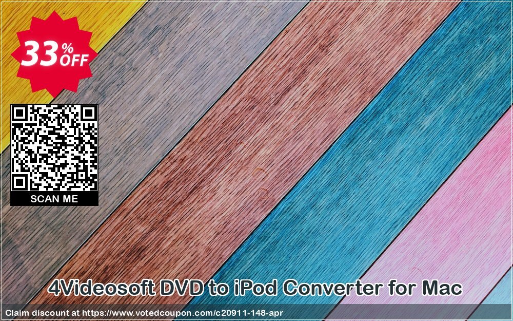 4Videosoft DVD to iPod Converter for MAC Coupon, discount 4Videosoft coupon (20911). Promotion: 