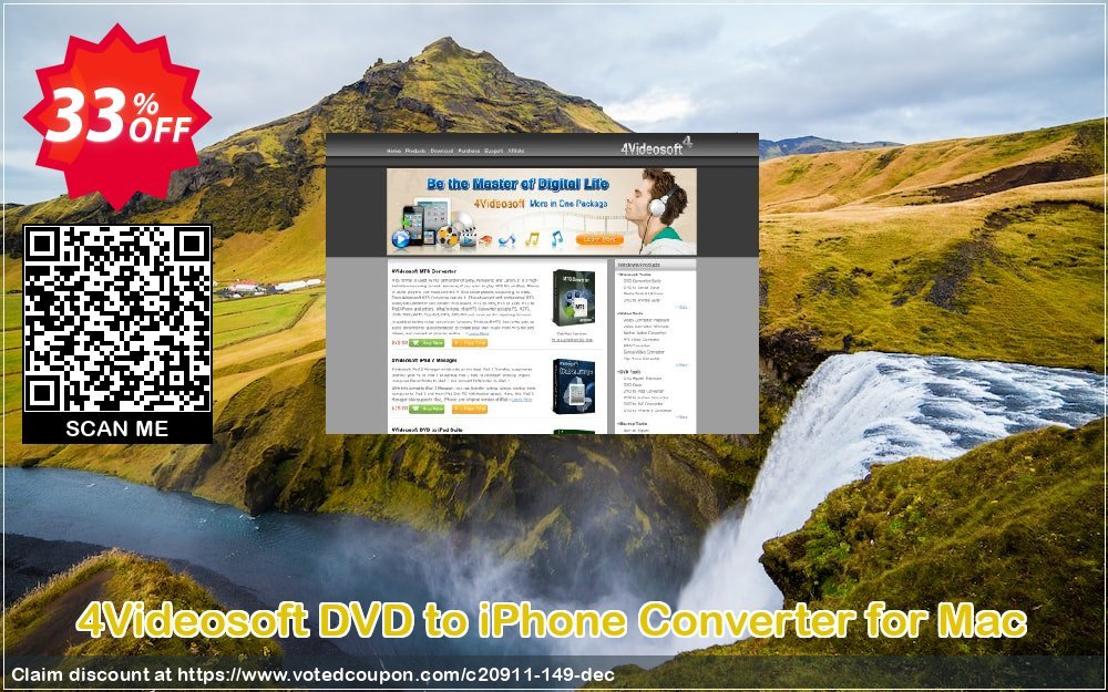 4Videosoft DVD to iPhone Converter for MAC Coupon, discount 4Videosoft coupon (20911). Promotion: 
