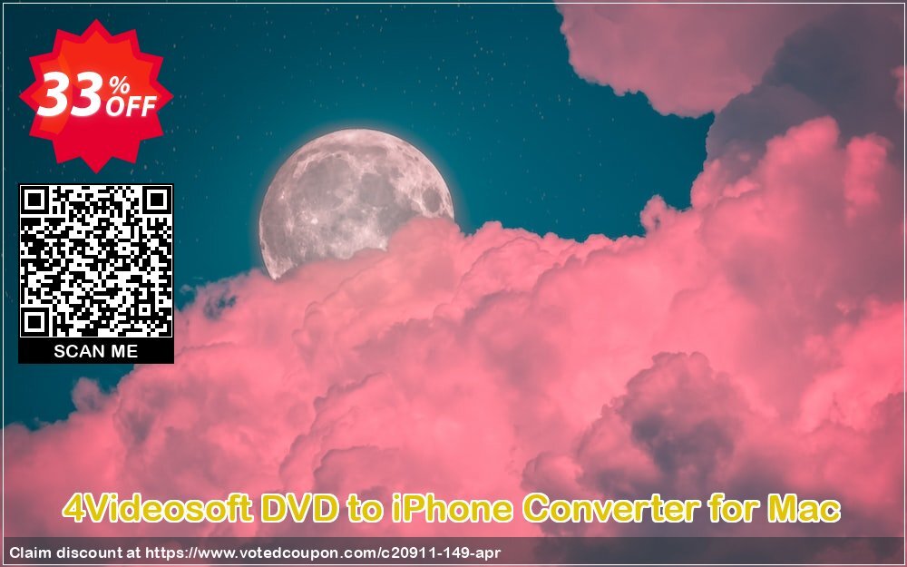 4Videosoft DVD to iPhone Converter for MAC Coupon, discount 4Videosoft coupon (20911). Promotion: