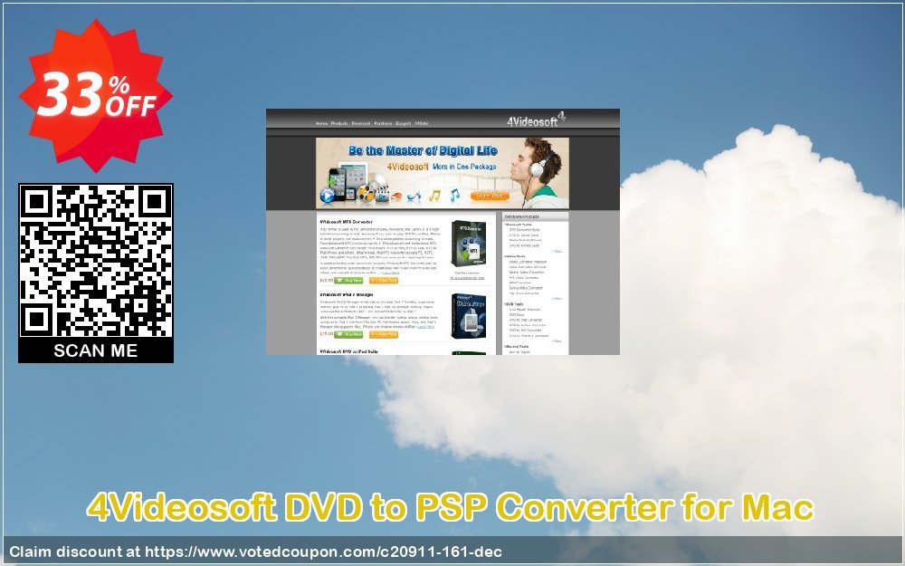 4Videosoft DVD to PSP Converter for MAC Coupon, discount 4Videosoft coupon (20911). Promotion: 