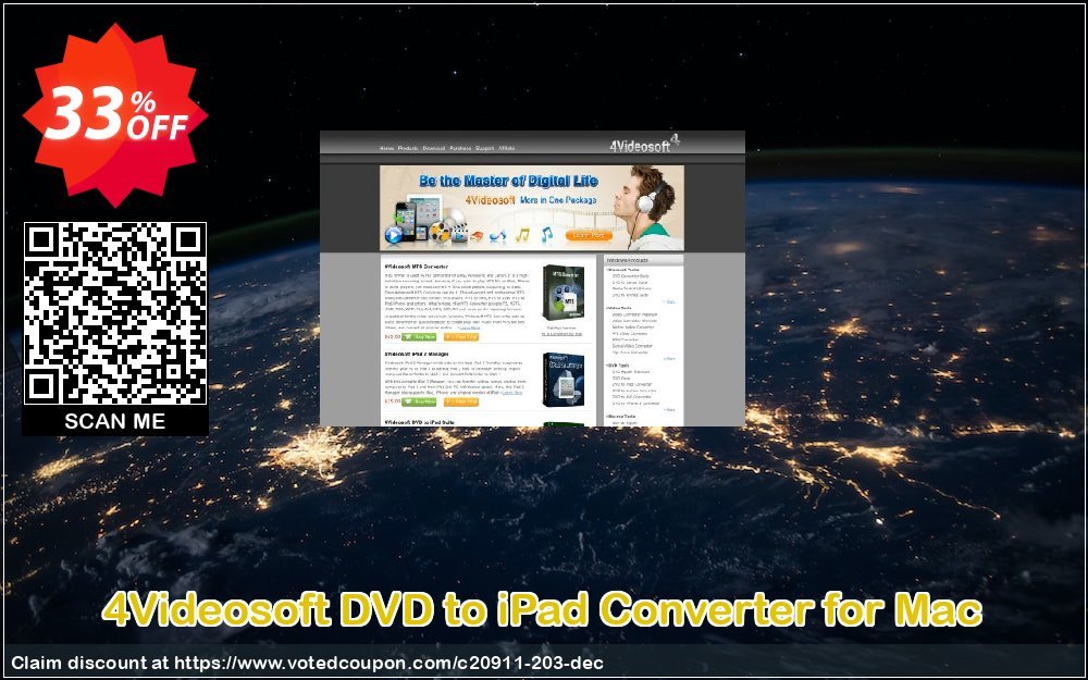 4Videosoft DVD to iPad Converter for MAC Coupon, discount 4Videosoft coupon (20911). Promotion: 