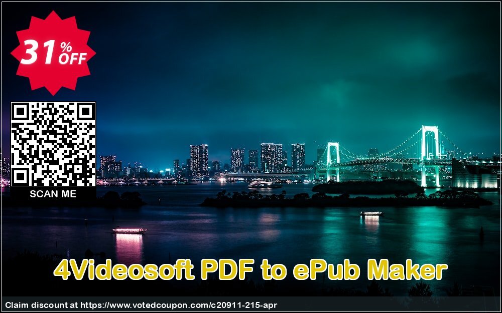 4Videosoft PDF to ePub Maker Coupon, discount 4Videosoft coupon (20911). Promotion: 