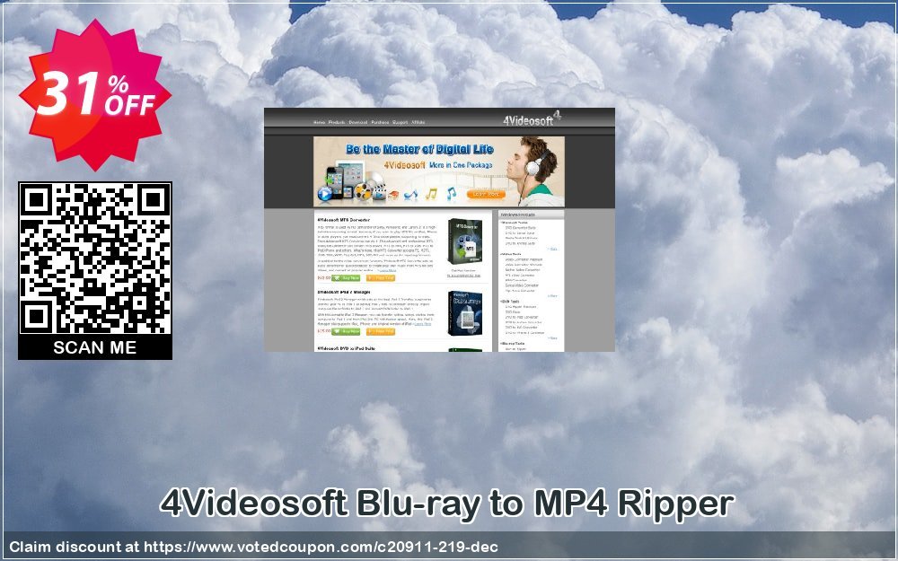 4Videosoft Blu-ray to MP4 Ripper Coupon, discount 4Videosoft coupon (20911). Promotion: 