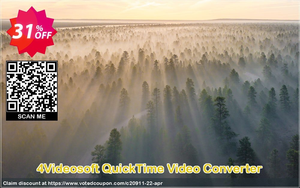 4Videosoft QuickTime Video Converter Coupon, discount 4Videosoft coupon (20911). Promotion: 