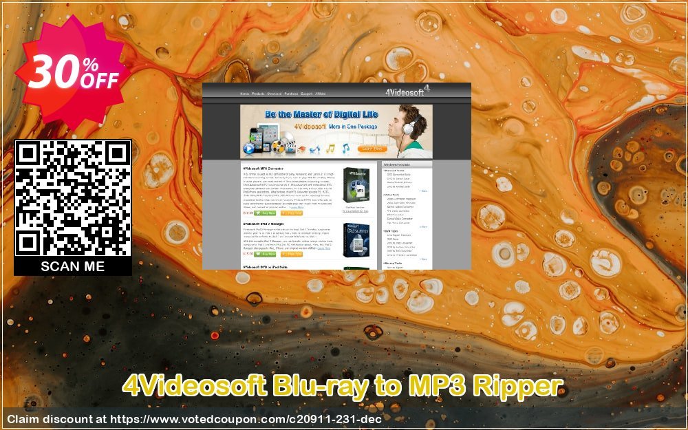 4Videosoft Blu-ray to MP3 Ripper Coupon, discount 4Videosoft coupon (20911). Promotion: 