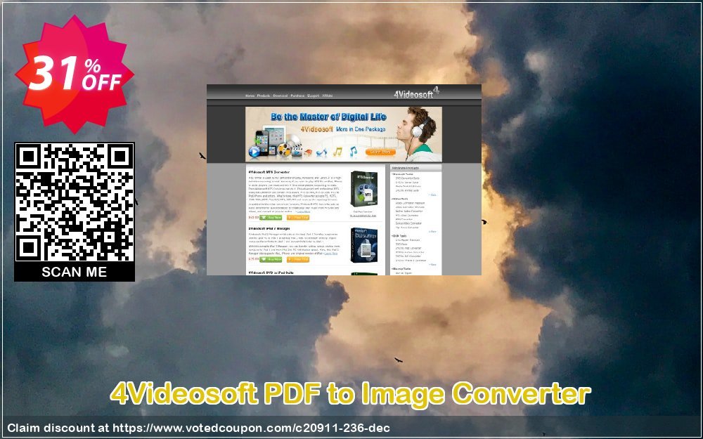 4Videosoft PDF to Image Converter Coupon, discount 4Videosoft coupon (20911). Promotion: 