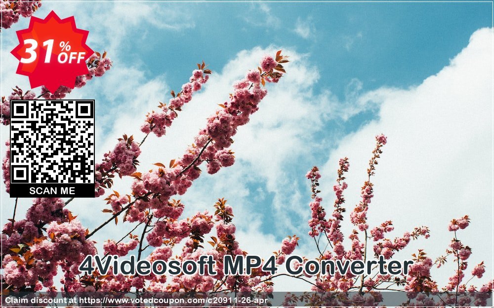 4Videosoft MP4 Converter Coupon, discount 4Videosoft coupon (20911). Promotion: 