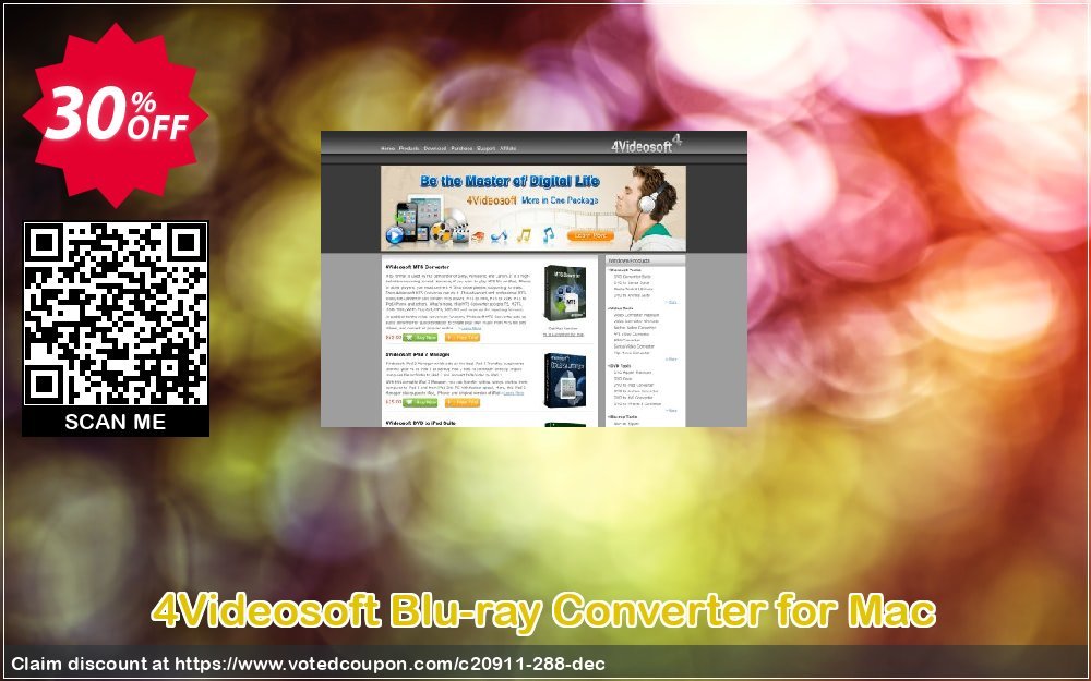 4Videosoft Blu-ray Converter for MAC Coupon, discount 4Videosoft coupon (20911). Promotion: 