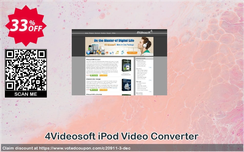 4Videosoft iPod Video Converter Coupon Code Apr 2024, 33% OFF - VotedCoupon