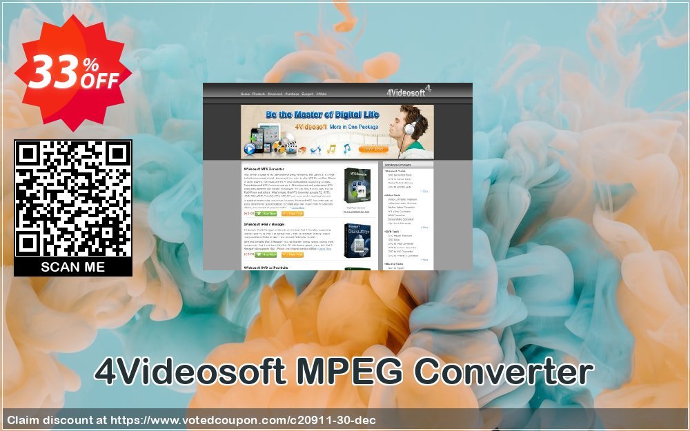 4Videosoft MPEG Converter Coupon, discount 4Videosoft coupon (20911). Promotion: 