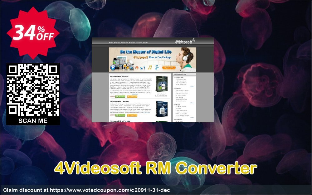 4Videosoft RM Converter Coupon, discount 4Videosoft coupon (20911). Promotion: 