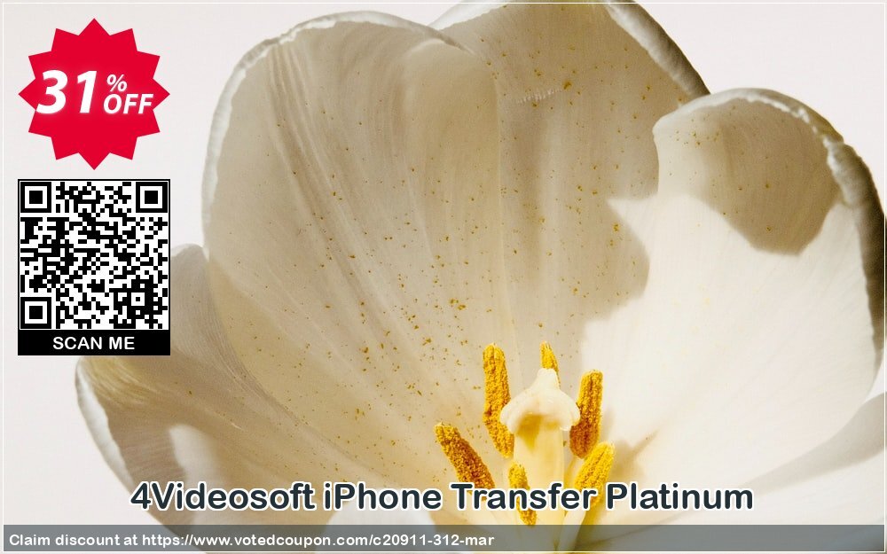 4Videosoft iPhone Transfer Platinum Coupon, discount 4Videosoft coupon (20911). Promotion: 