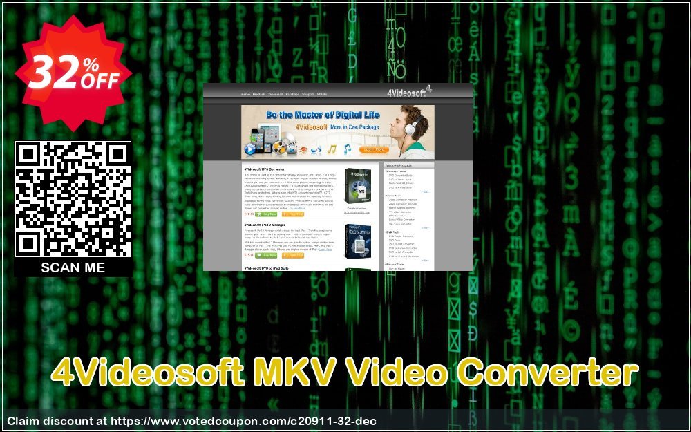 4Videosoft MKV Video Converter Coupon, discount 4Videosoft coupon (20911). Promotion: 