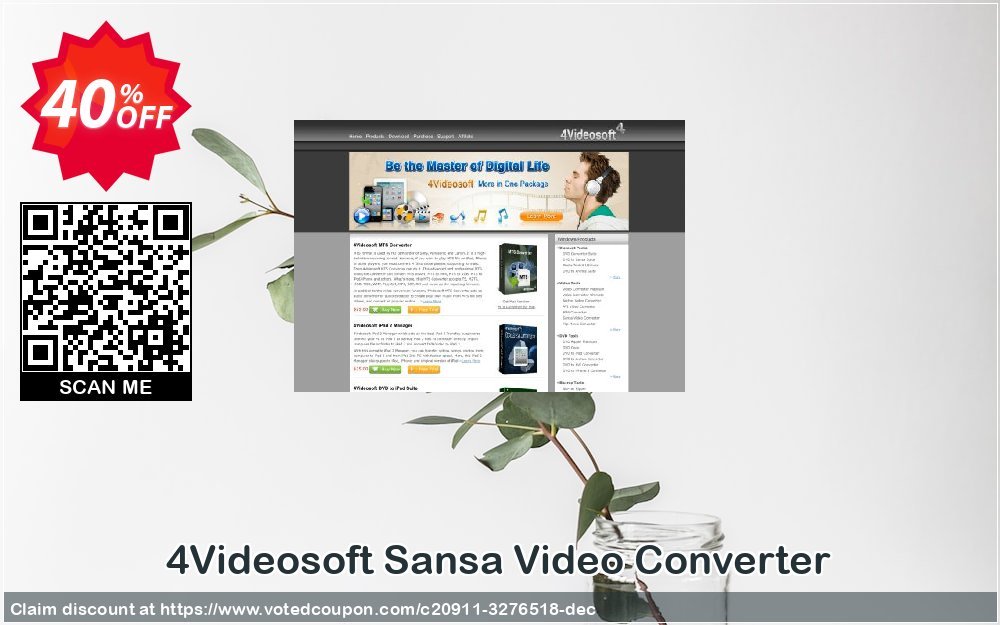 4Videosoft Sansa Video Converter Coupon Code Apr 2024, 40% OFF - VotedCoupon