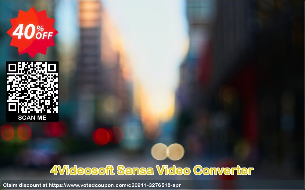 4Videosoft Sansa Video Converter Coupon Code Apr 2024, 40% OFF - VotedCoupon