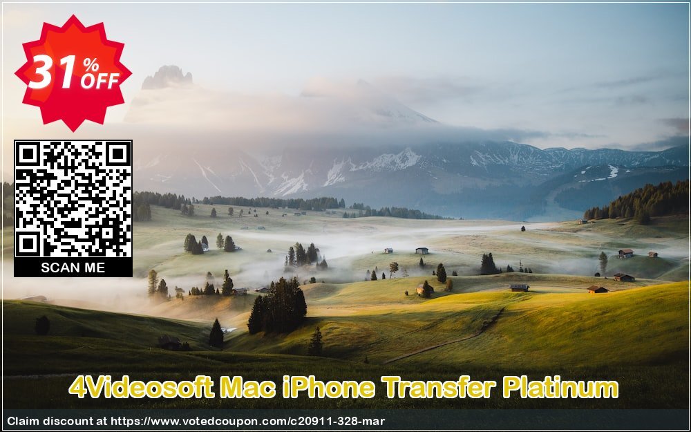 4Videosoft MAC iPhone Transfer Platinum Coupon, discount 4Videosoft coupon (20911). Promotion: 