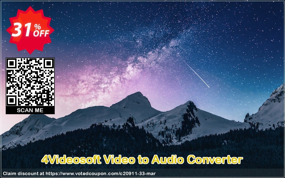 4Videosoft Video to Audio Converter Coupon, discount 4Videosoft coupon (20911). Promotion: 