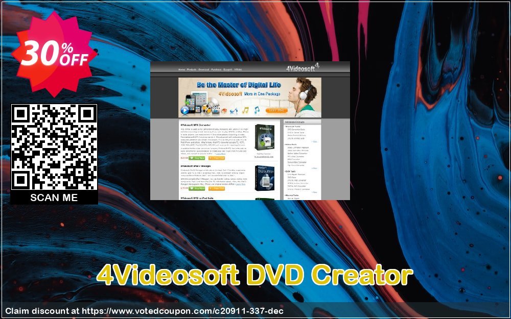 4Videosoft DVD Creator Coupon, discount 4Videosoft coupon (20911). Promotion: 