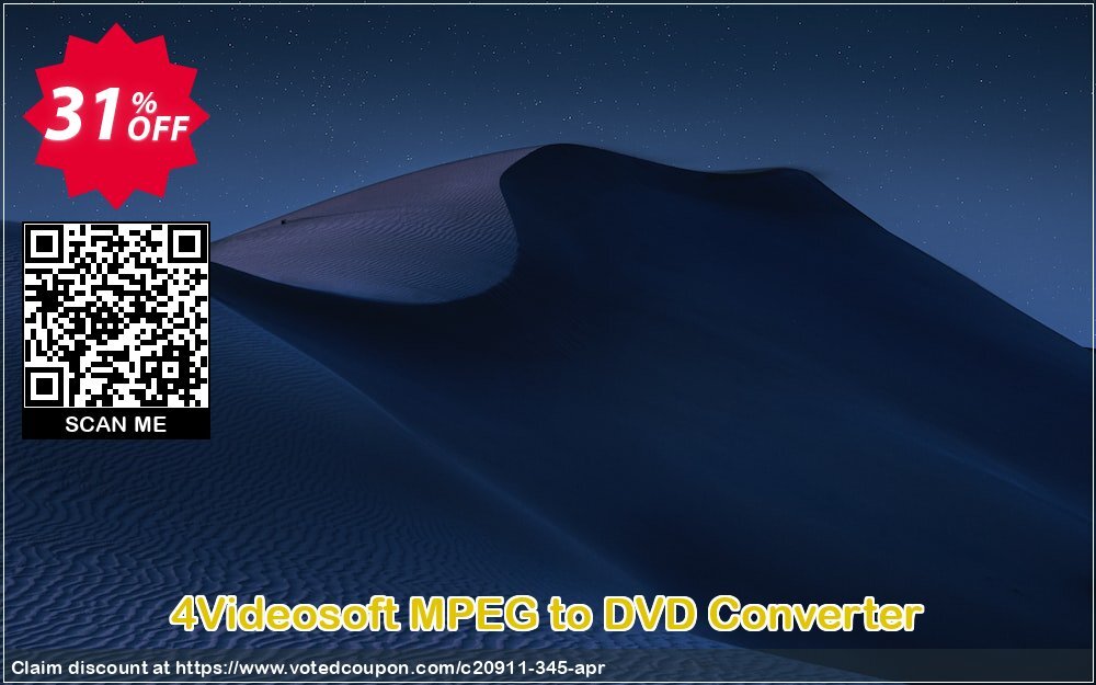 4Videosoft MPEG to DVD Converter Coupon, discount 4Videosoft coupon (20911). Promotion: 