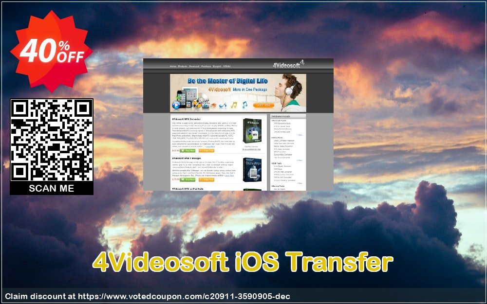 4Videosoft iOS Transfer Coupon, discount 4Videosoft iPhone Transfer excellent discounts code 2023. Promotion: excellent discounts code of 4Videosoft iPhone Transfer 2023