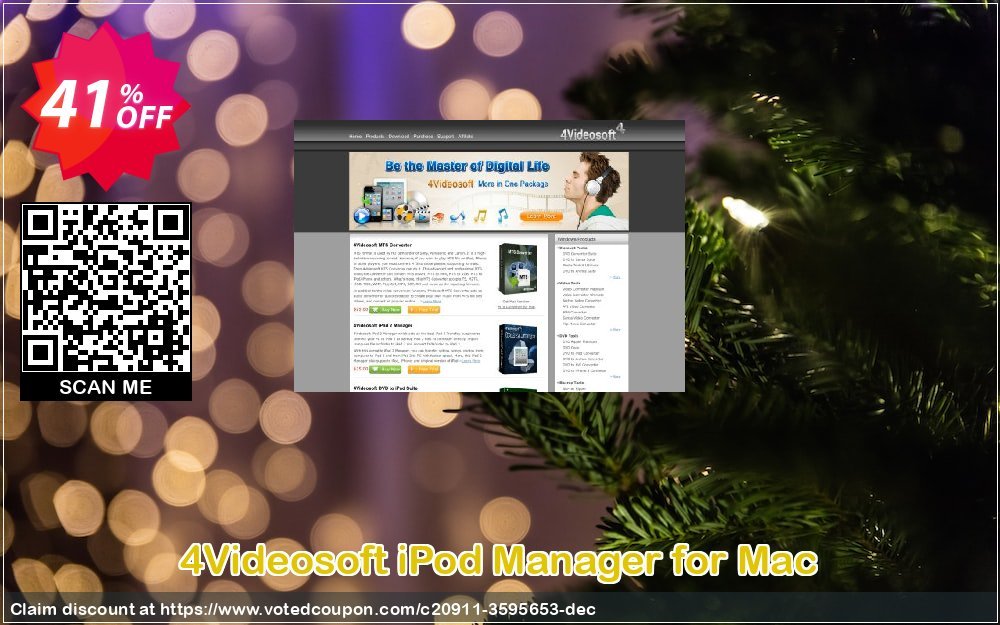 4Videosoft iPod Manager for MAC Coupon Code Apr 2024, 41% OFF - VotedCoupon