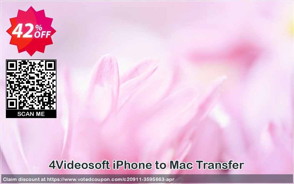 4Videosoft iPhone to MAC Transfer Coupon, discount 4Videosoft iPhone to Mac Transfer formidable discount code 2024. Promotion: formidable discount code of 4Videosoft iPhone to Mac Transfer 2024