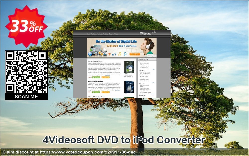 4Videosoft DVD to iPod Converter Coupon, discount 4Videosoft coupon (20911). Promotion: 
