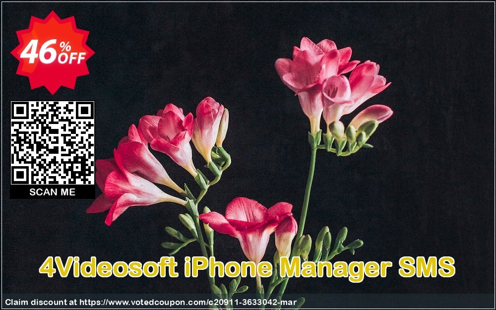 4Videosoft iPhone Manager SMS Coupon, discount 4Videosoft iPhone Manager SMS marvelous offer code 2024. Promotion: marvelous offer code of 4Videosoft iPhone Manager SMS 2024