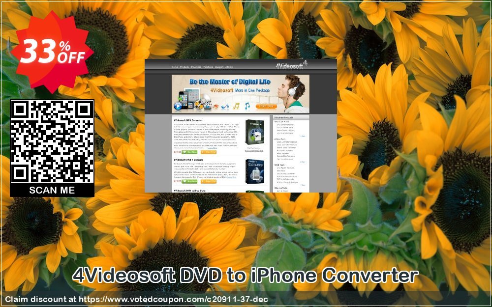 4Videosoft DVD to iPhone Converter Coupon, discount 4Videosoft coupon (20911). Promotion: 