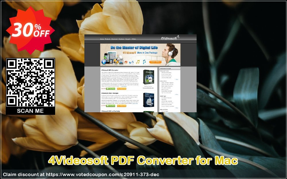 4Videosoft PDF Converter for MAC Coupon Code Dec 2023, 30% OFF - VotedCoupon