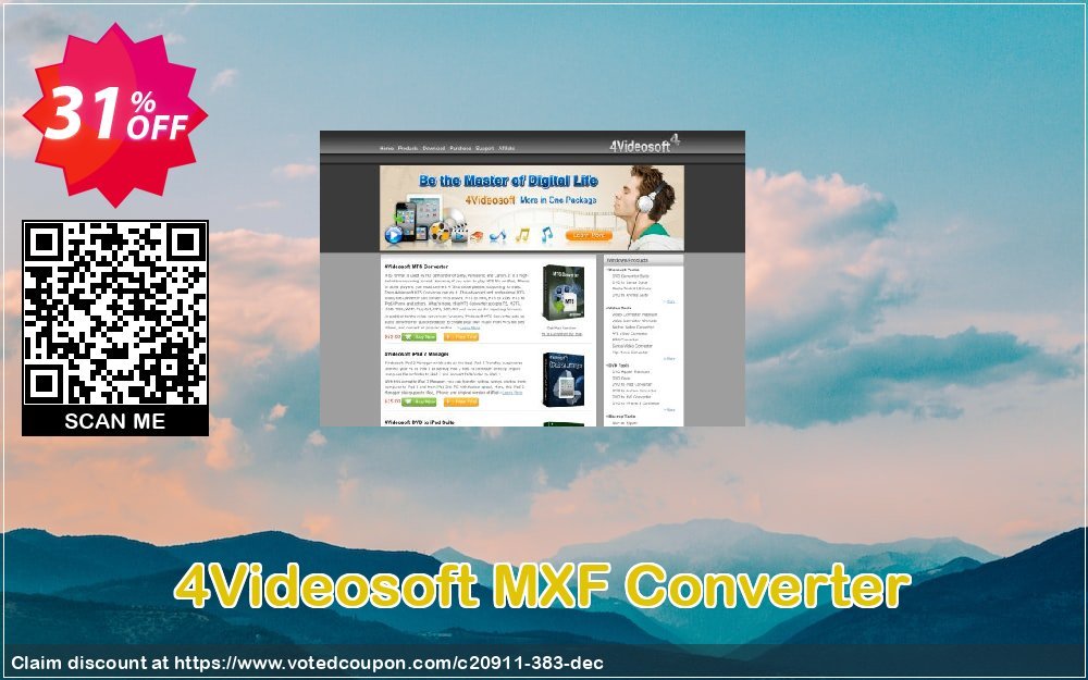 4Videosoft MXF Converter Coupon, discount 4Videosoft coupon (20911). Promotion: 