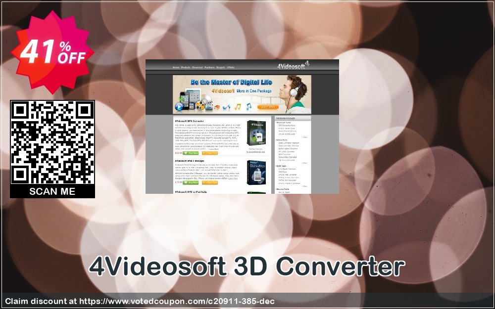 4Videosoft 3D Converter Coupon, discount 4Videosoft 3D Converter dreaded sales code 2024. Promotion: 