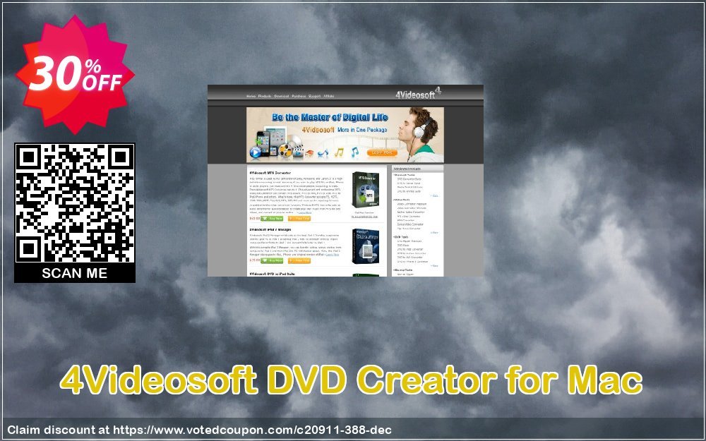 4Videosoft DVD Creator for MAC Coupon Code Apr 2024, 30% OFF - VotedCoupon