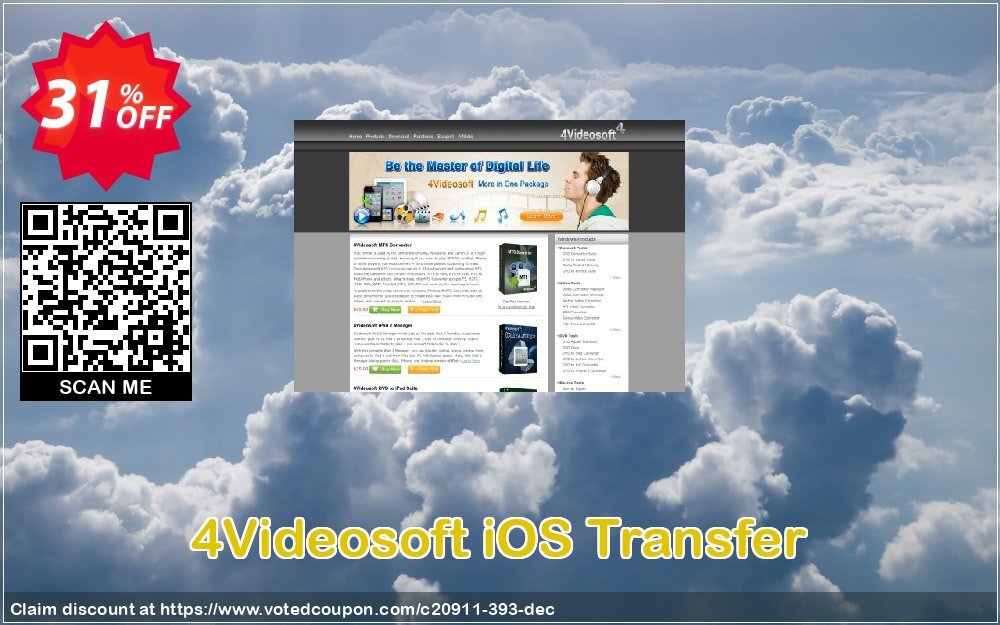 4Videosoft iOS Transfer Coupon, discount 4Videosoft coupon (20911). Promotion: 