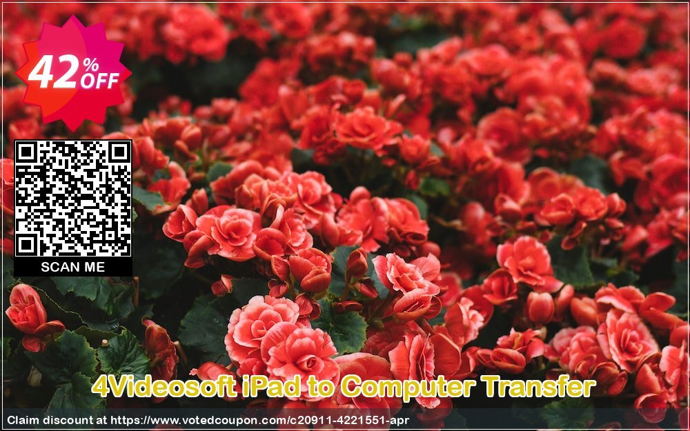 4Videosoft iPad to Computer Transfer Coupon, discount 4Videosoft iPad to Computer Transfer hottest sales code 2024. Promotion: hottest sales code of 4Videosoft iPad to Computer Transfer 2024