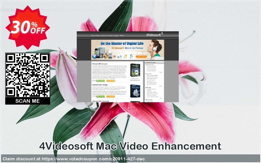 4Videosoft MAC Video Enhancement Coupon, discount 4Videosoft coupon (20911). Promotion: 