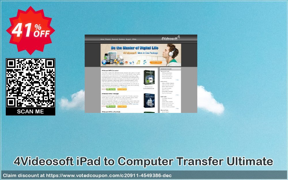 4Videosoft iPad to Computer Transfer Ultimate Coupon Code Apr 2024, 41% OFF - VotedCoupon